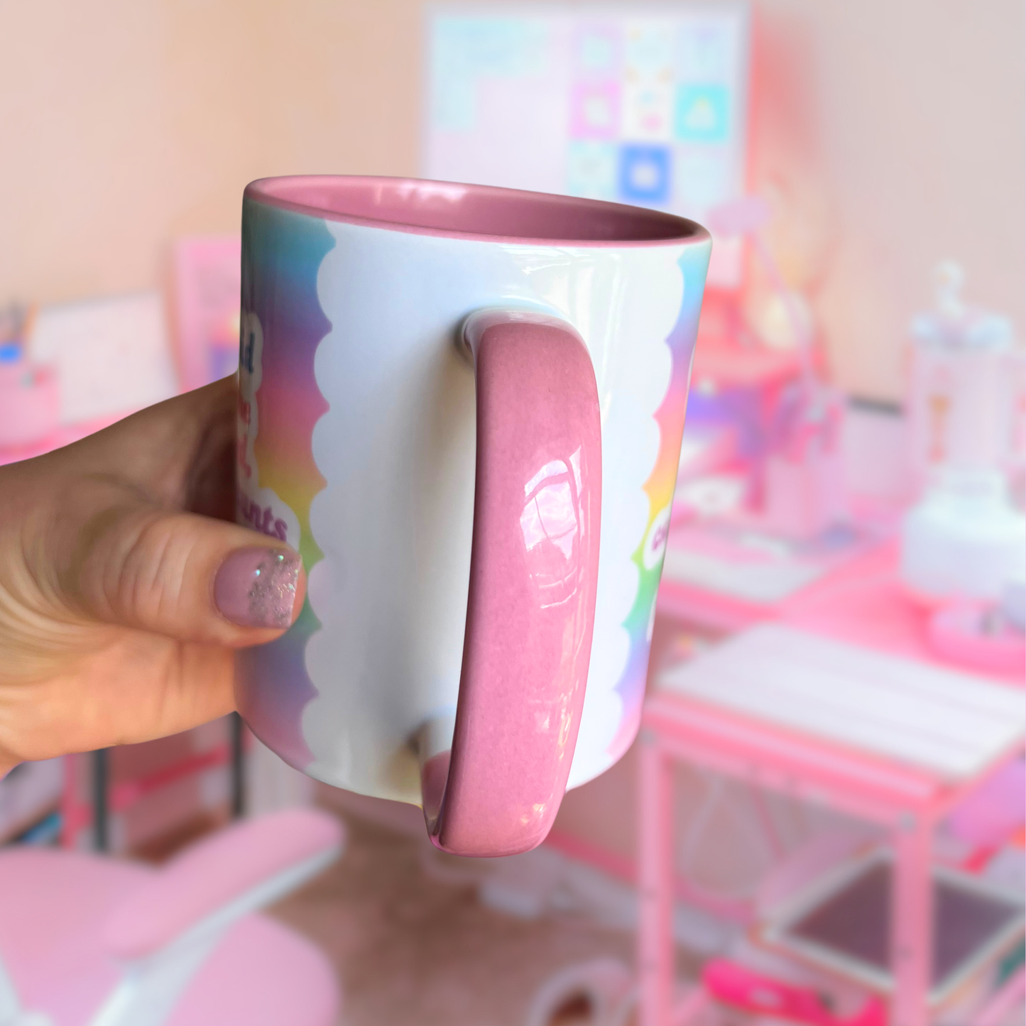 Ceramic Cat Mug - God forbid I make the vibe weird, call people c**** & only respect cats