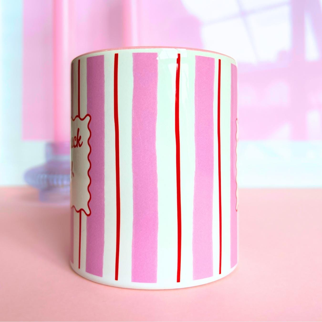 Ceramic Cat Mug - Thank Fuck For My Cat