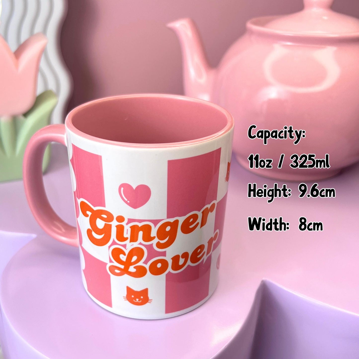 Ceramic Cat Mug - Ginger Lover