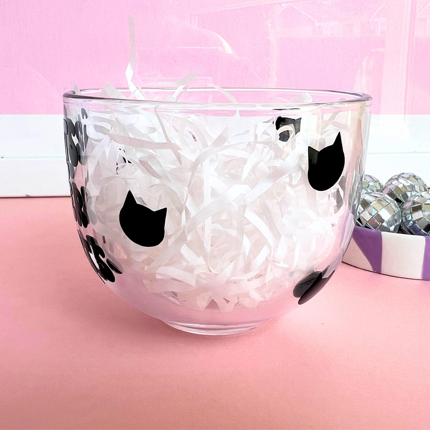 Large Glass Mug - Cats Over Twats