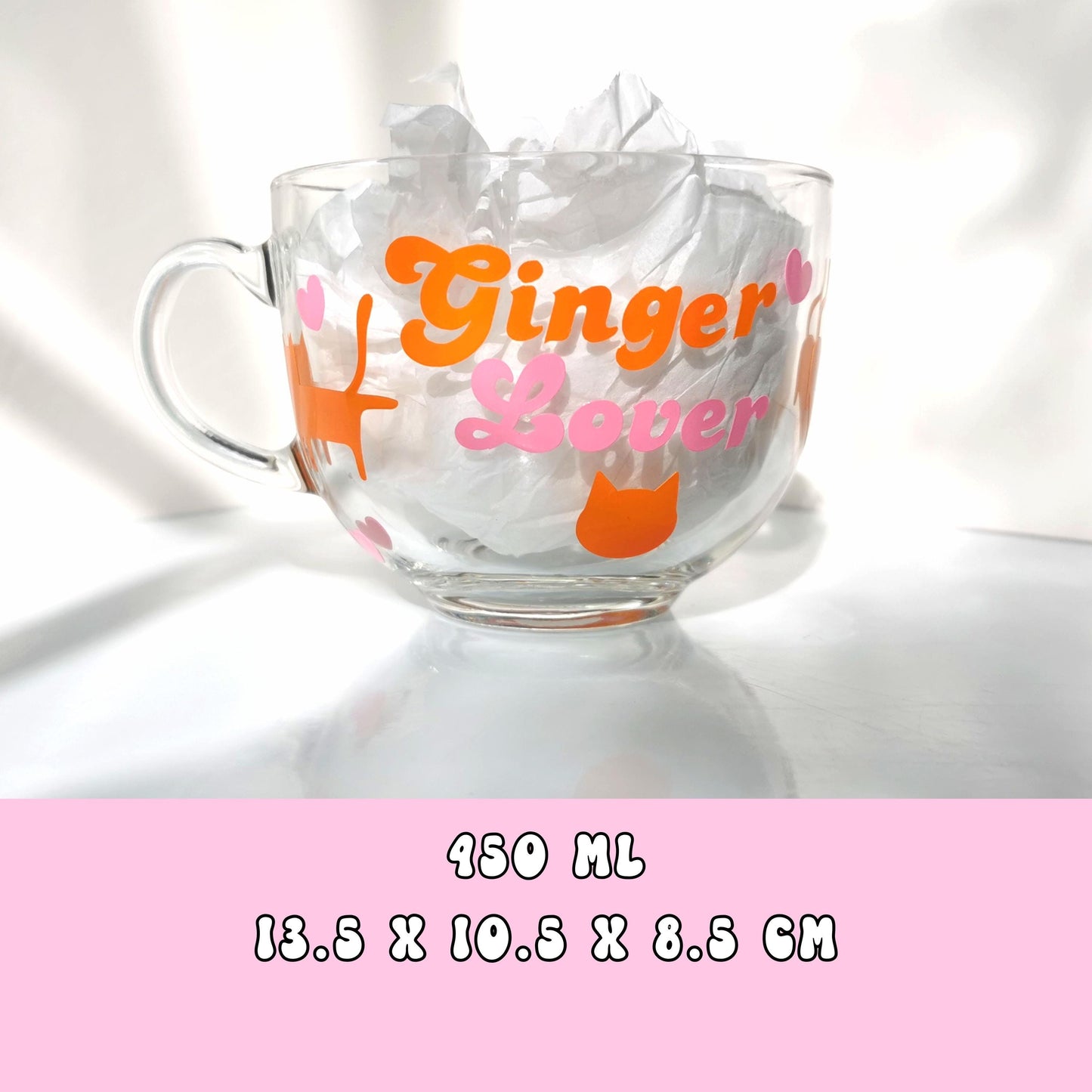 Large Glass Mug - Ginger Lover