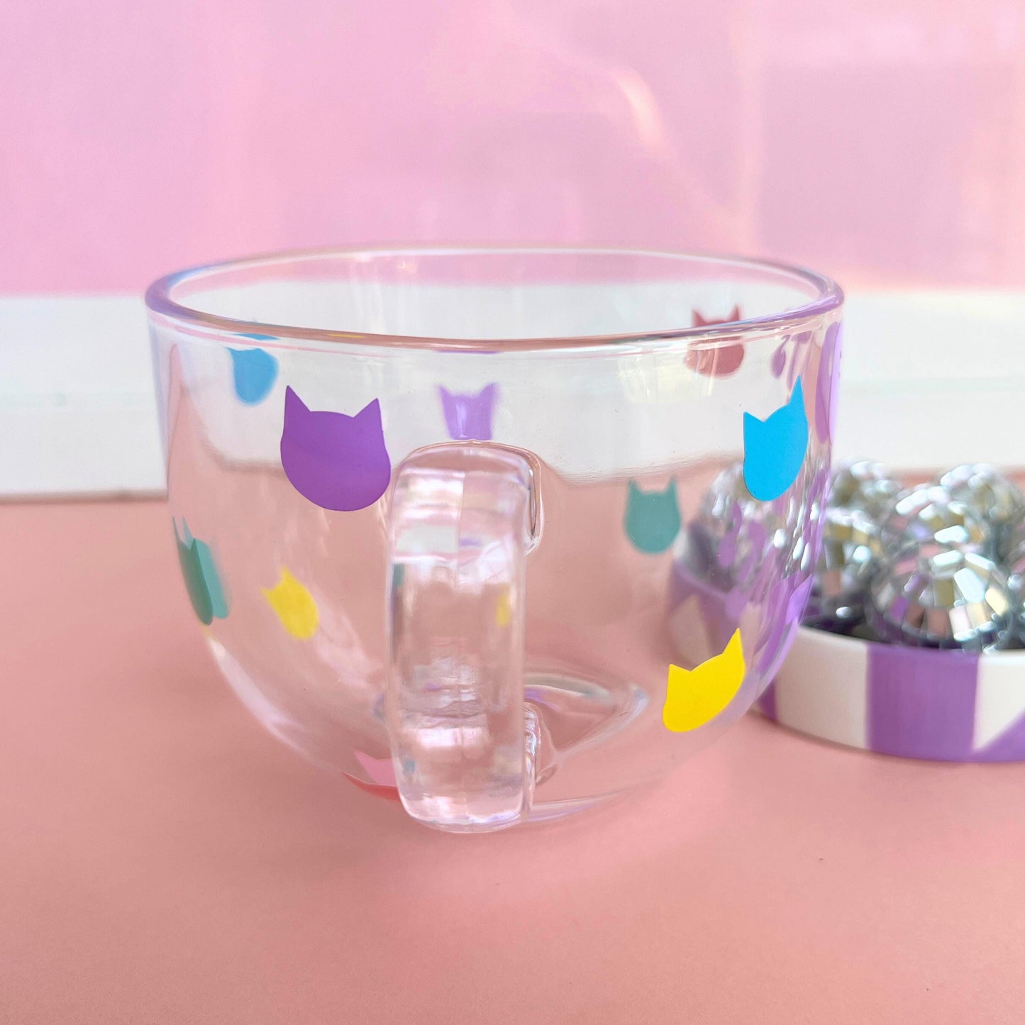 Large Glass Mug - Cats Over Twats
