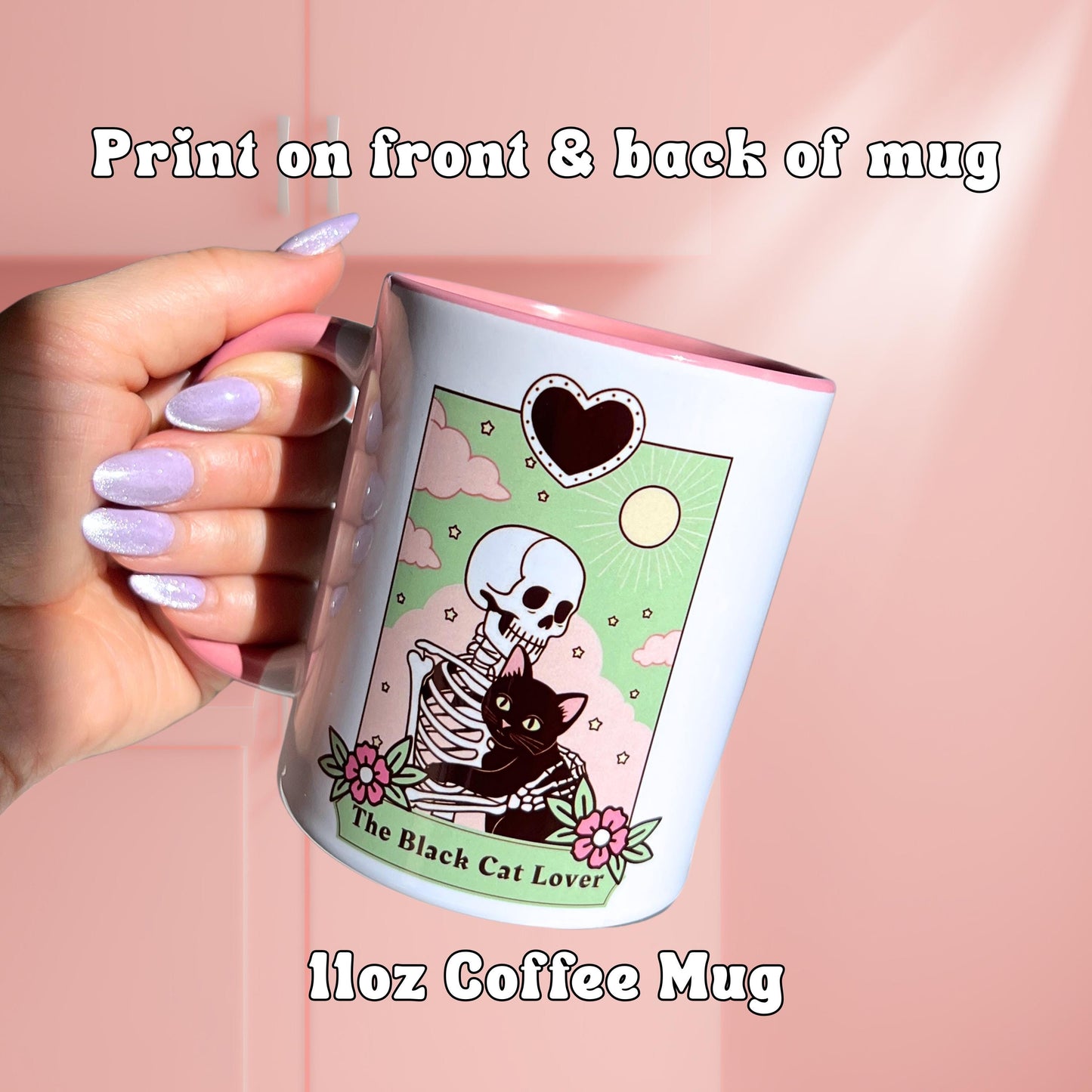 Ceramic Cat Mug - The Black Cat Lover