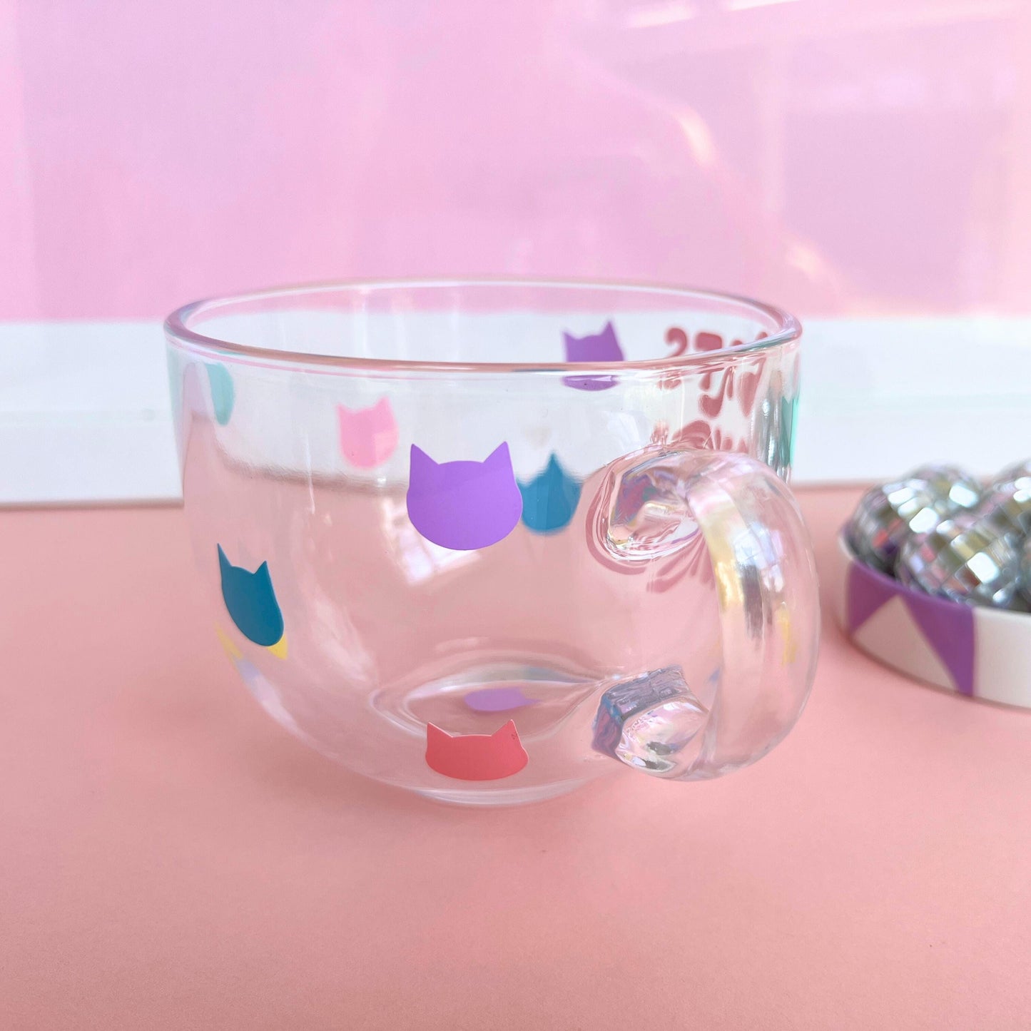Large Glass Mug - Cats Over Twats