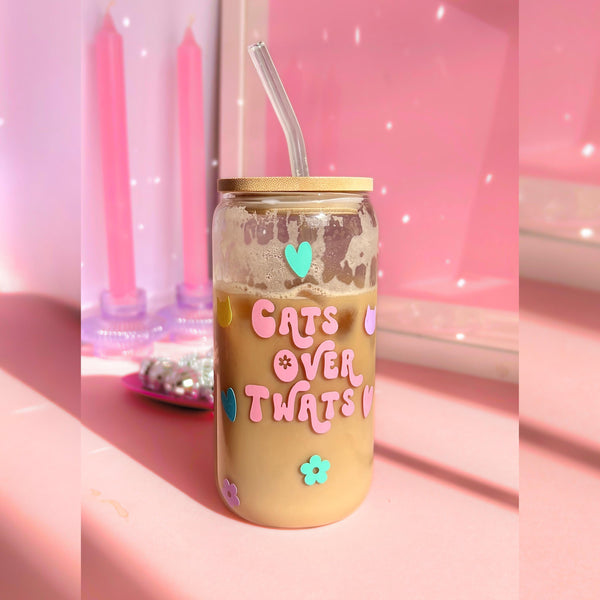 Glass Tumbler - Cats Over Twats