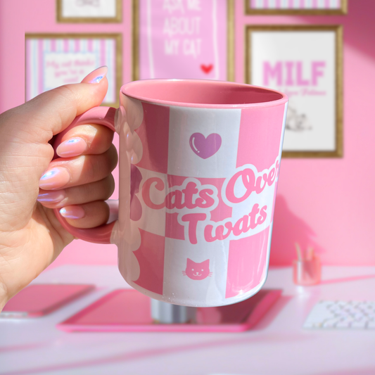 Ceramic Cat Mug - Cats Over Twats