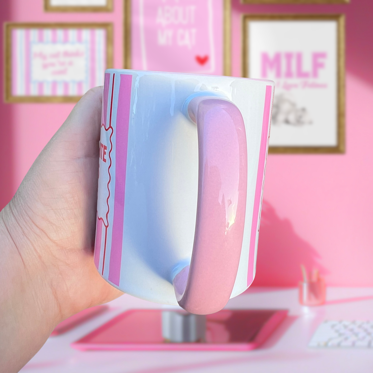 Ceramic Cat Mug - My Favourite Breed Is Rescue - 10% donated to The Sheffield Cats Rescue