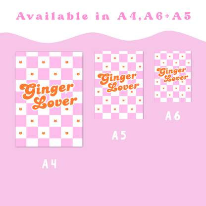Wall Art Print - Ginger Lover - A6, A5 or A4