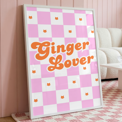 Wall Art Print - Ginger Lover - A6, A5 or A4