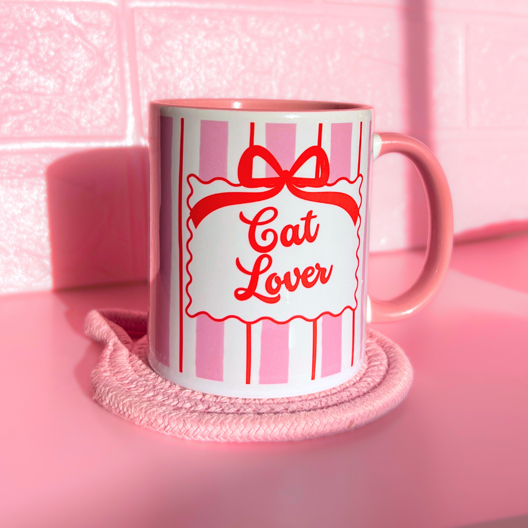 Ceramic Cat Mug - Cat Lover