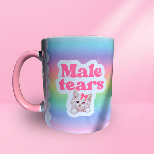 Ceramic Cat Mug - Male Tears