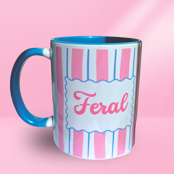 Ceramic Cat Mug - Feral