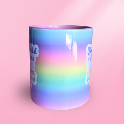 Ceramic Cat Mug - God forbid a girl likes cats, picky bits & the word cunt