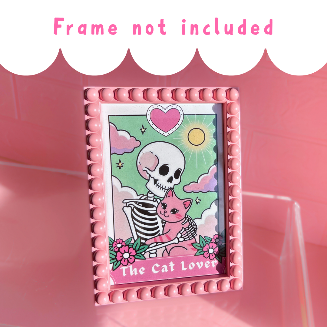 Wall Art Print - The Cat Lover - A6, A5 or A4