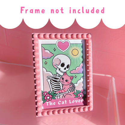 Wall Art Print - The Cat Lover - A6, A5 or A4