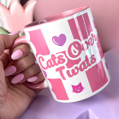 Ceramic Cat Mug - Cats Over Twats