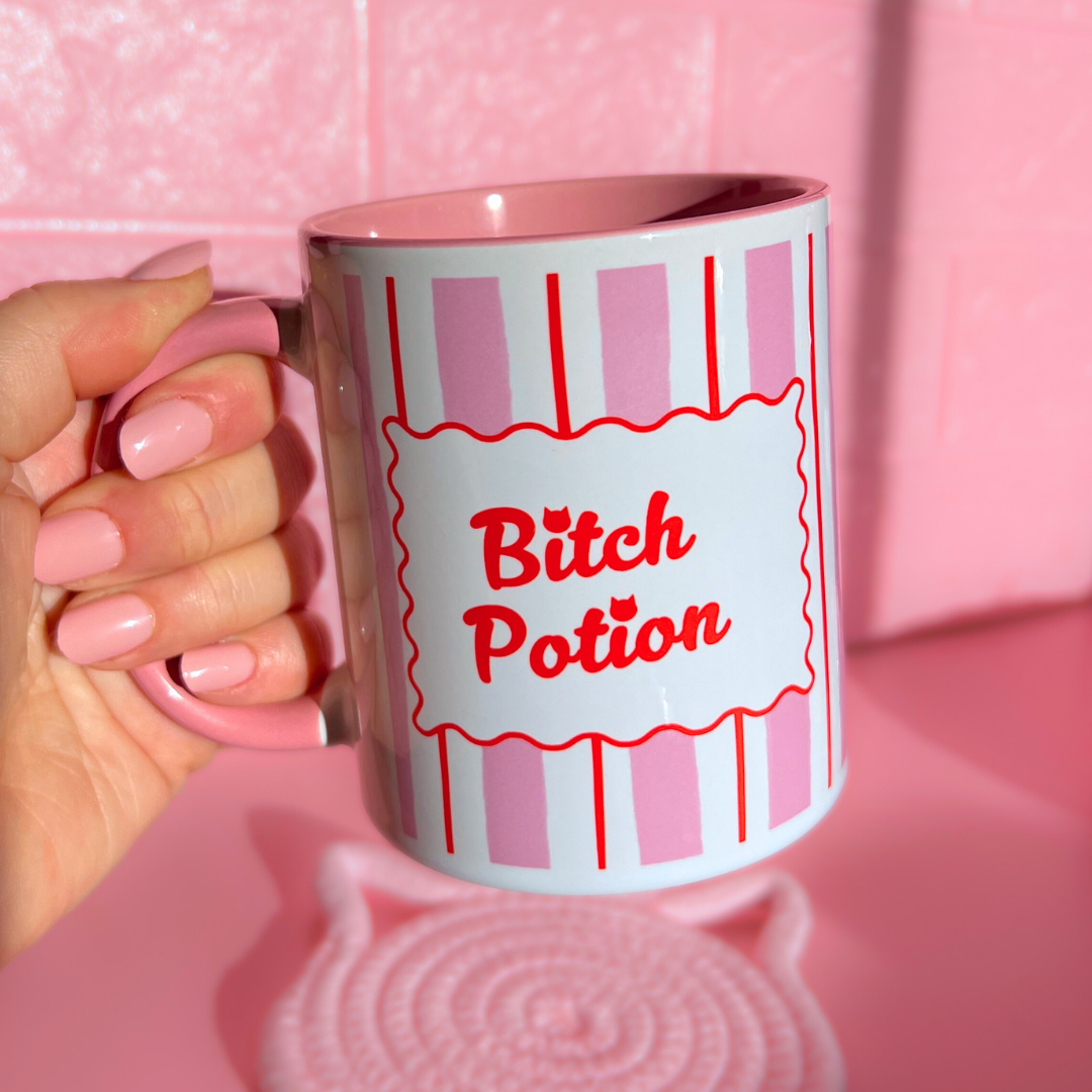 Ceramic Cat Mug - Bitch Potion