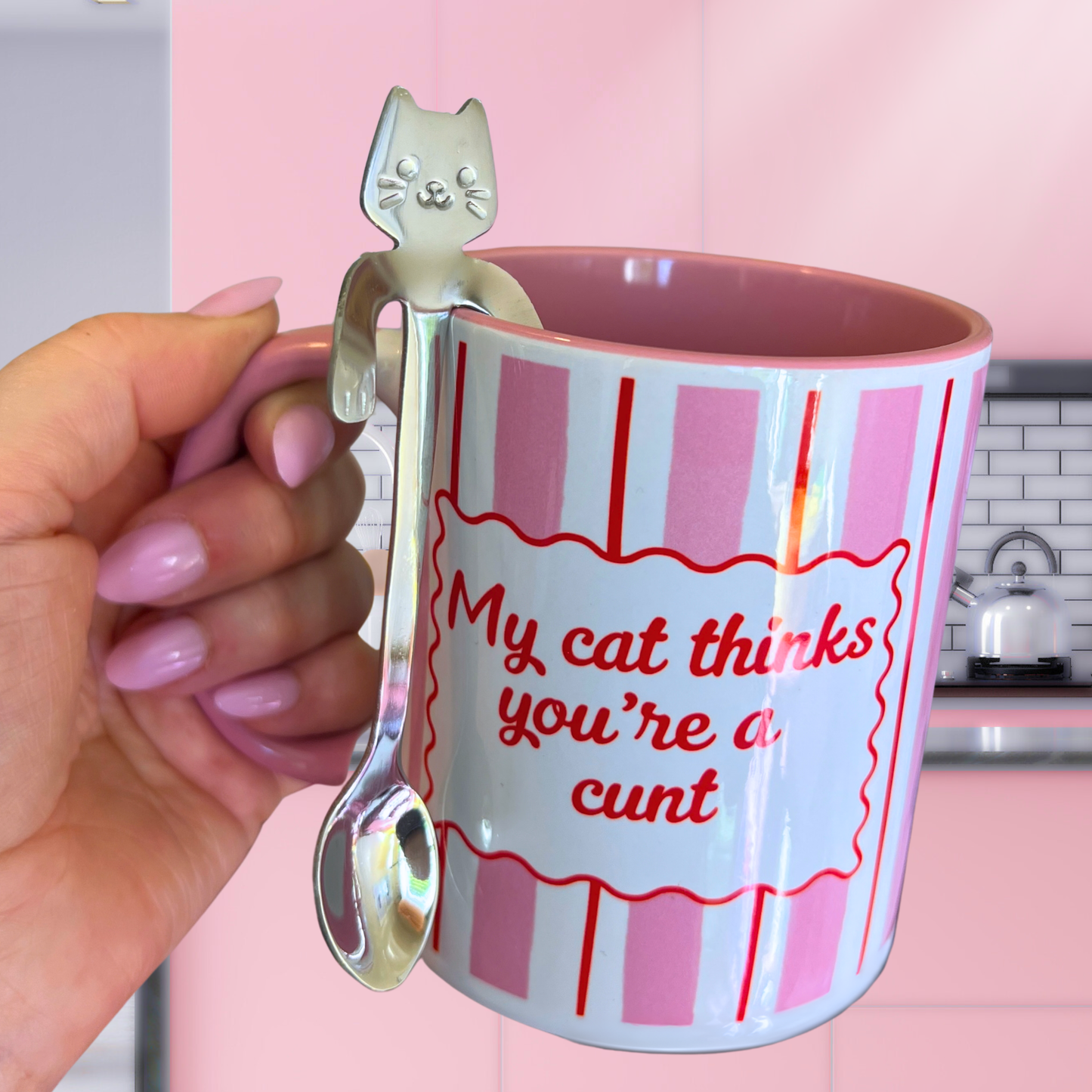 Cat Tea Spoon - Get me FREE with any 2 mugs 😸 Add me to cart with mugs to claim offer