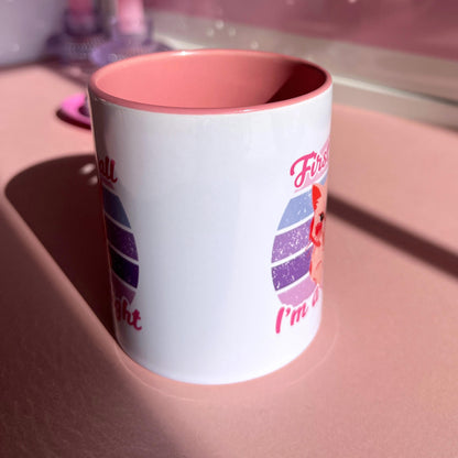 Ceramic Cat Mug - First of all i'm a delight