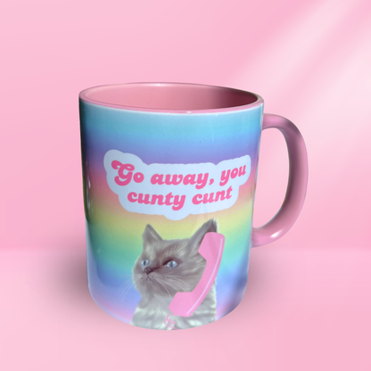 Ceramic Cat Mug - Go away you...