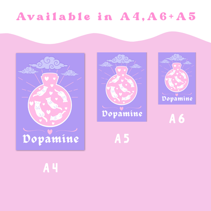Wall Art Print - Dopamine - A6, A5 or A4