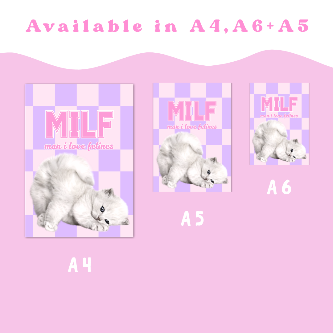 Wall Art Print - MILF - A6, A5 or A4