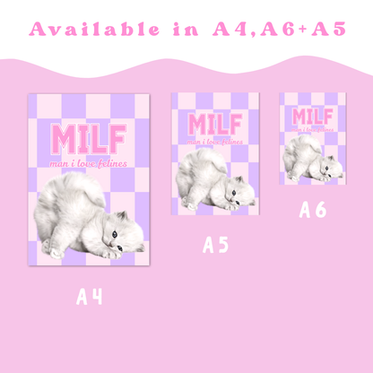 Wall Art Print - MILF - A6, A5 or A4