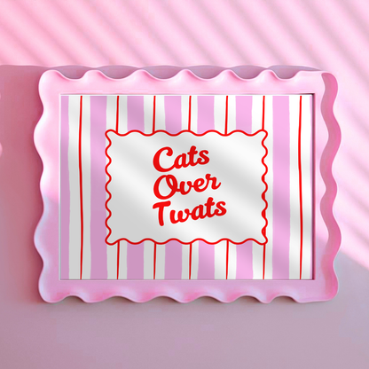 2 Print Bundle - Cats over twats + My cat thinks you're a c*** - A4 or A5
