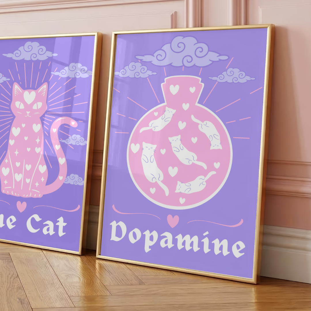 Wall Art Print - Dopamine - A6, A5 or A4