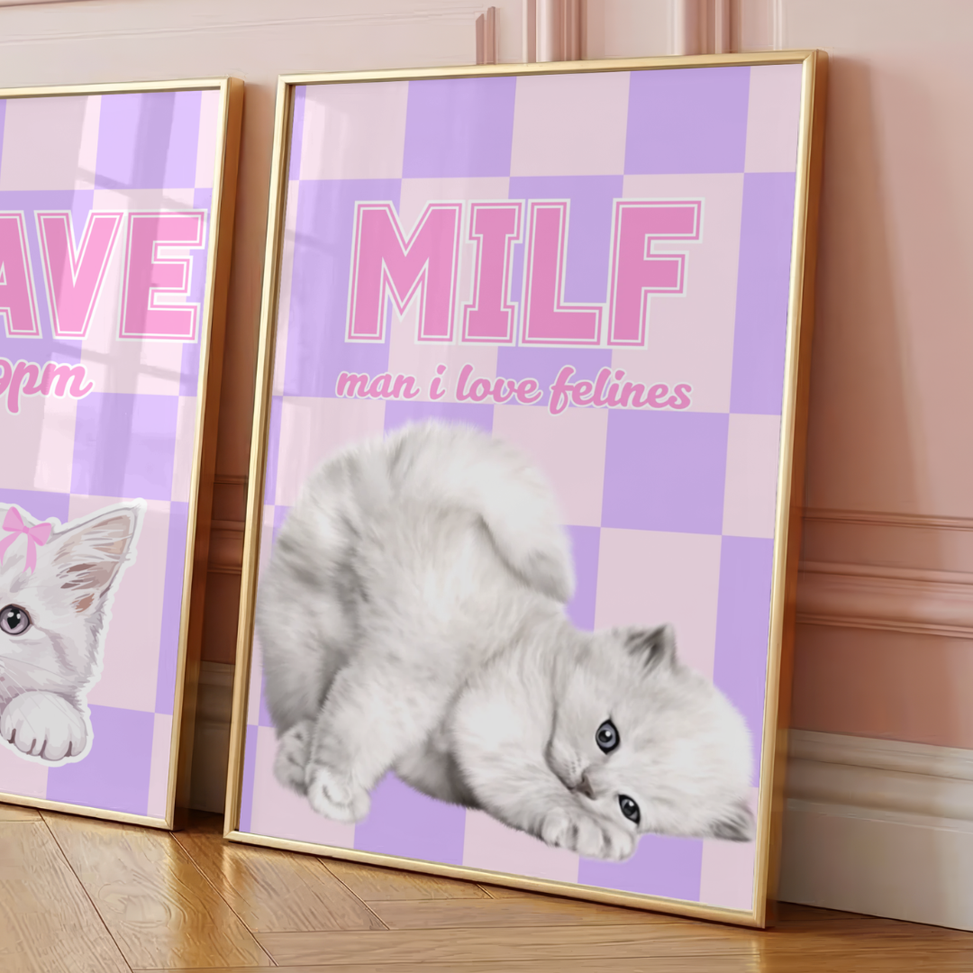 Wall Art Print - MILF - A6, A5 or A4