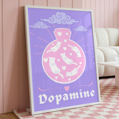 Wall Art Print - Dopamine - A6, A5 or A4