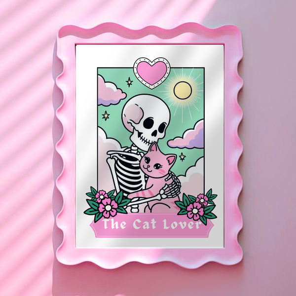 Wall Art Print - The Cat Lover - A5, A4, A3