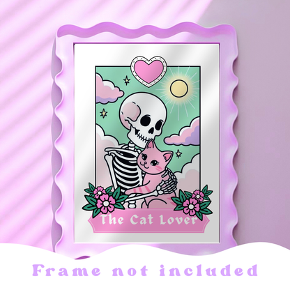 Wall Art Print - The Cat Lover - A6, A5 or A4