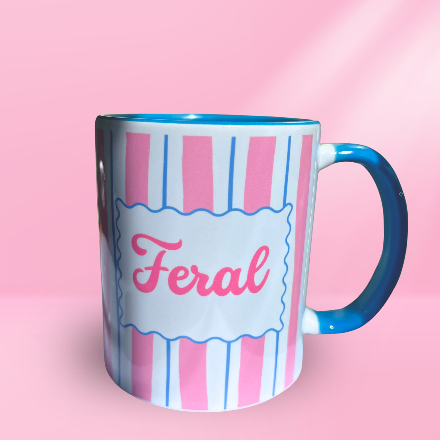 Ceramic Cat Mug - Feral