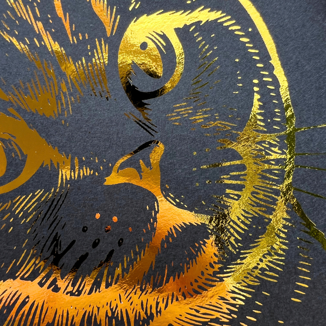 Premium Gold Foil Print - My Cat Thinks You're a C*** - British Shorthair