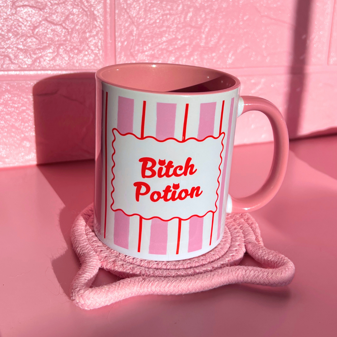 Ceramic Cat Mug - Bitch Potion