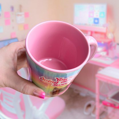 Ceramic Cat Mug - You're doing amazing sweetie