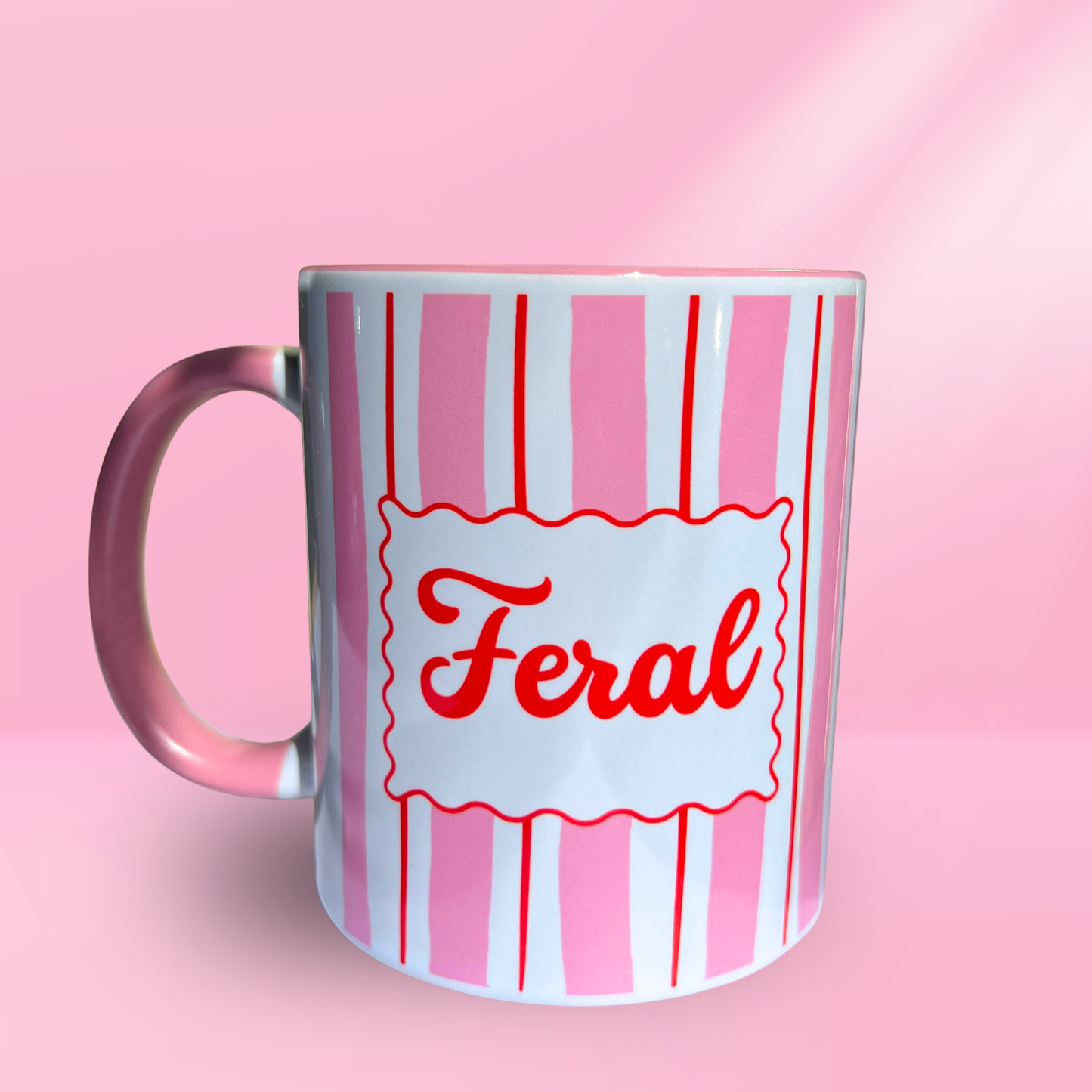 Ceramic Cat Mug - Feral