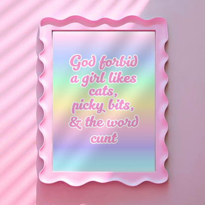 2 Print Bundle - Cats against c**** + God forbid - A4 or A5