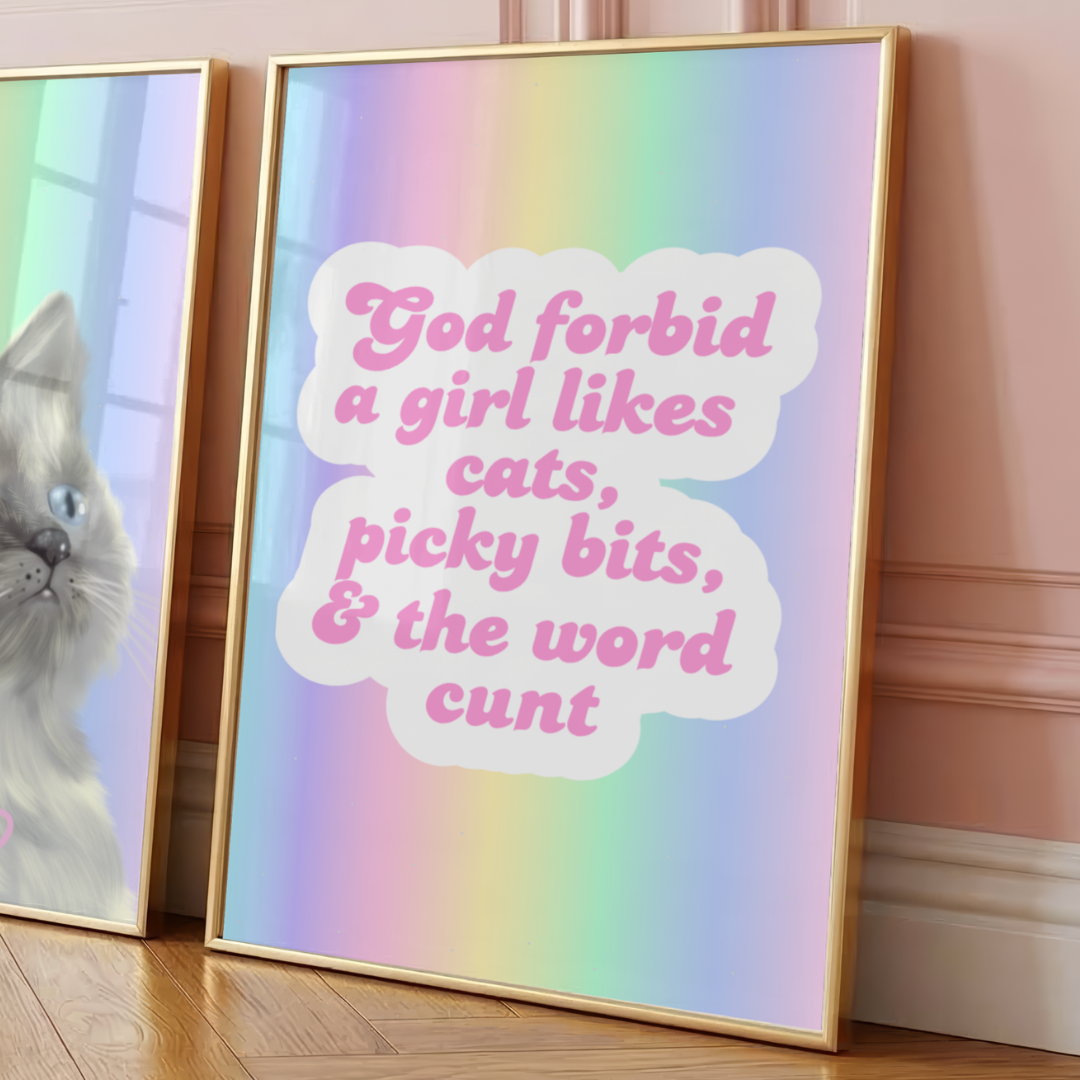 Wall Art Print - God forbid - A6, A5 or A4