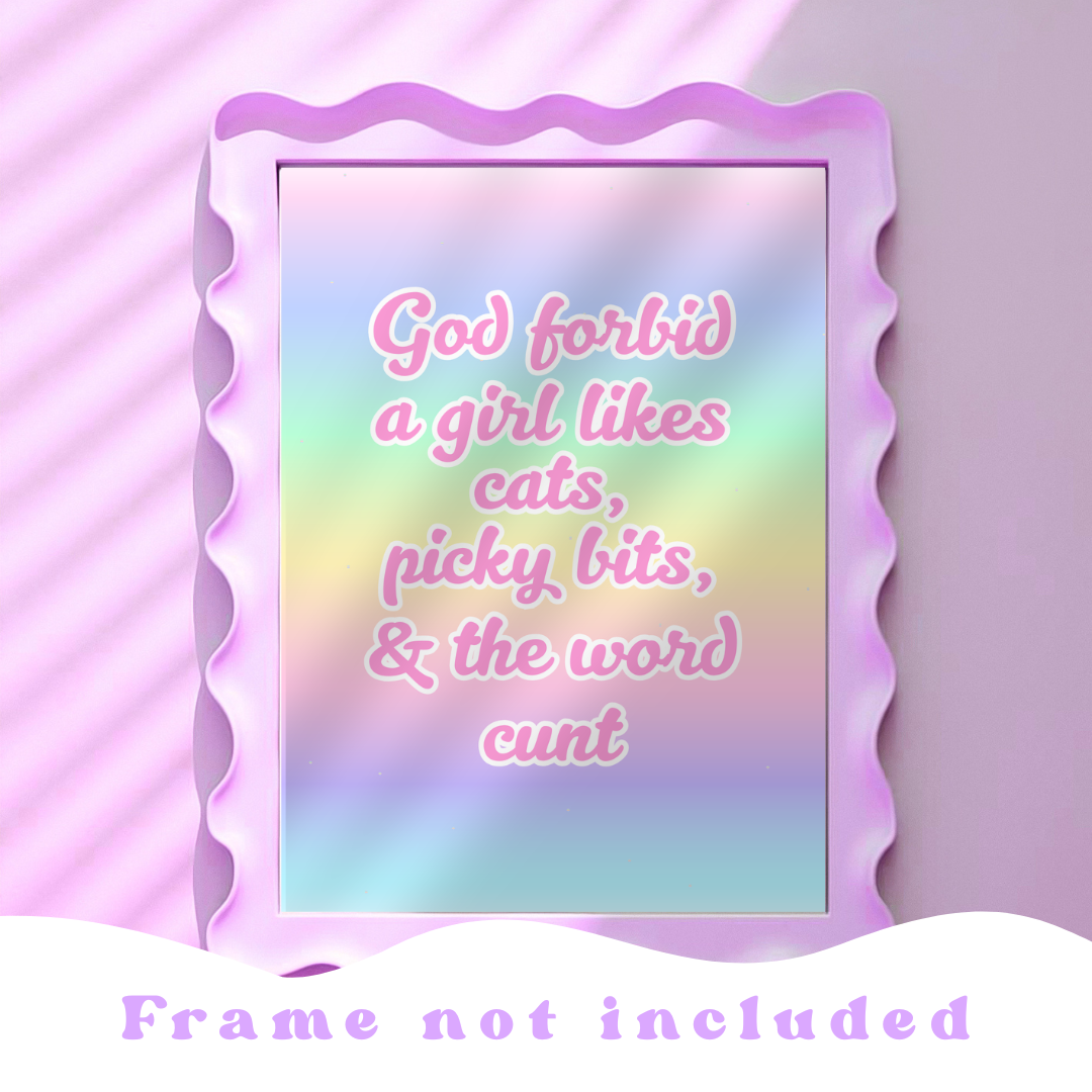 Wall Art Print - God forbid - A5, A4, A3