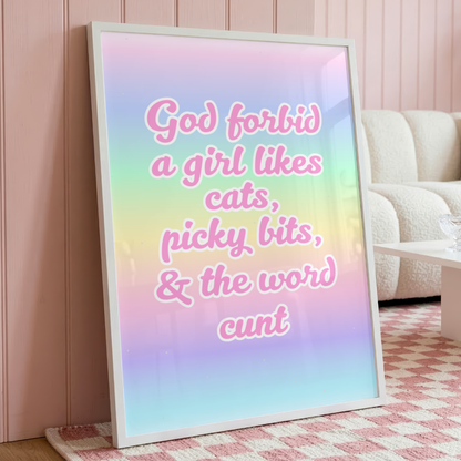 Wall Art Print - God forbid - A5, A4, A3