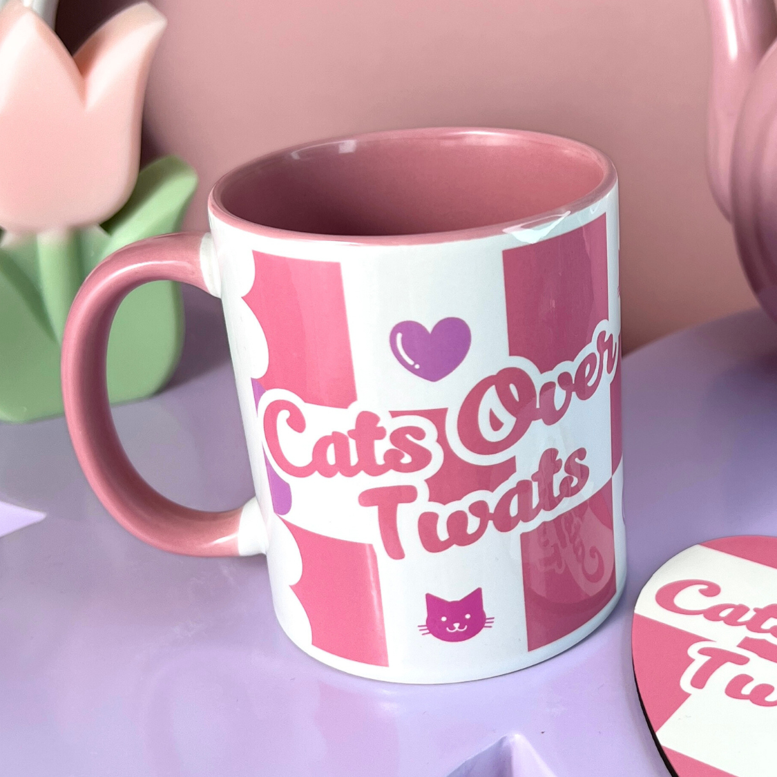Ceramic Cat Mug - Cats Over Twats