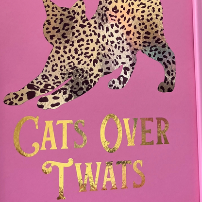Leopard Print & Gold Foil Wall Print - Cats Over Twats