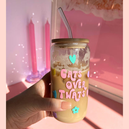 Glass Tumbler - Cats Over Twats