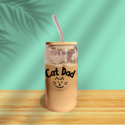 Glass Tumbler - Cat Dad