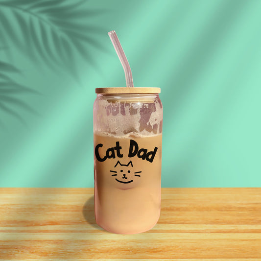 Glass Tumbler - Cat Dad