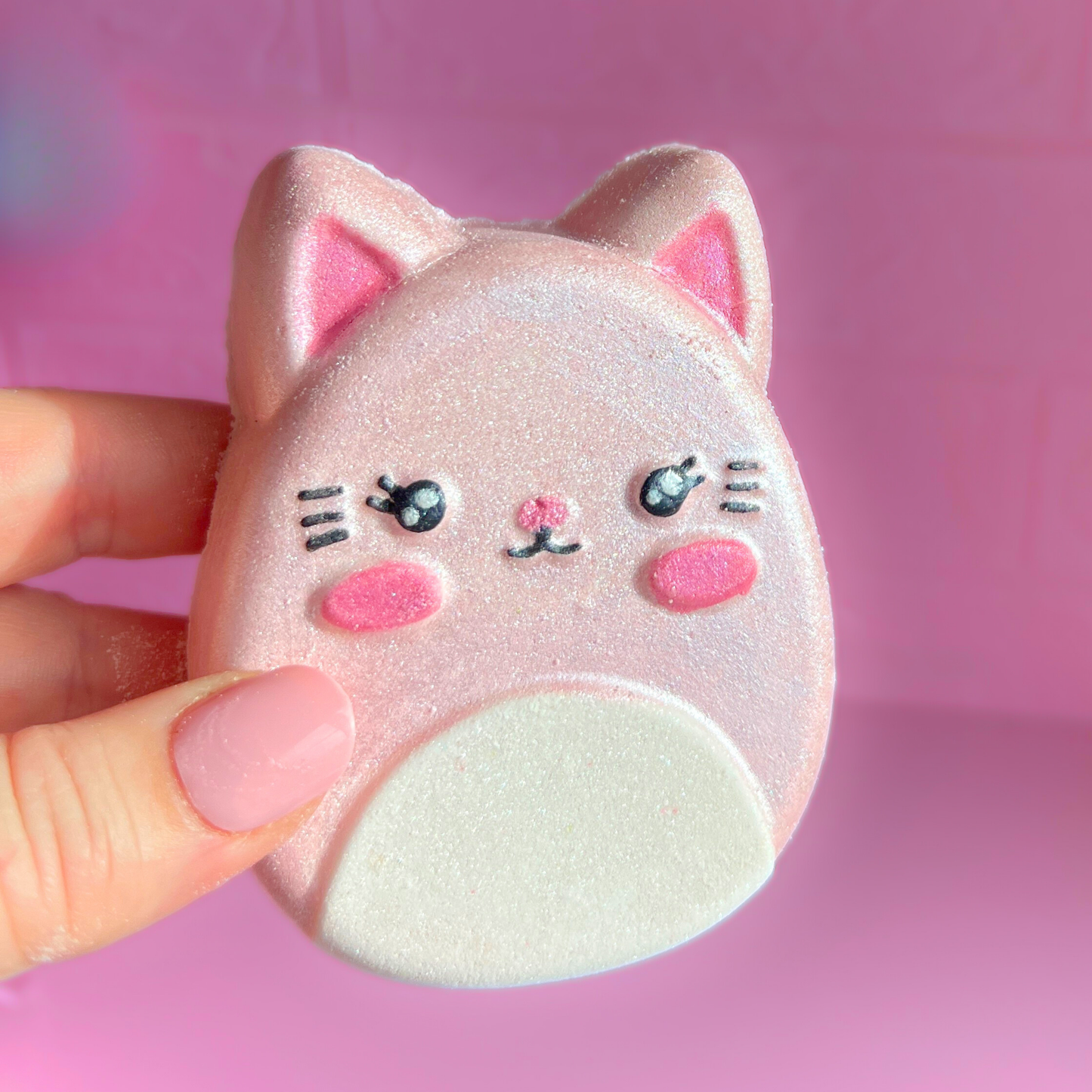Large Cat Bath Bomb - Vegan - Coconut Scented