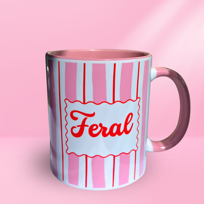 Ceramic Cat Mug - Feral