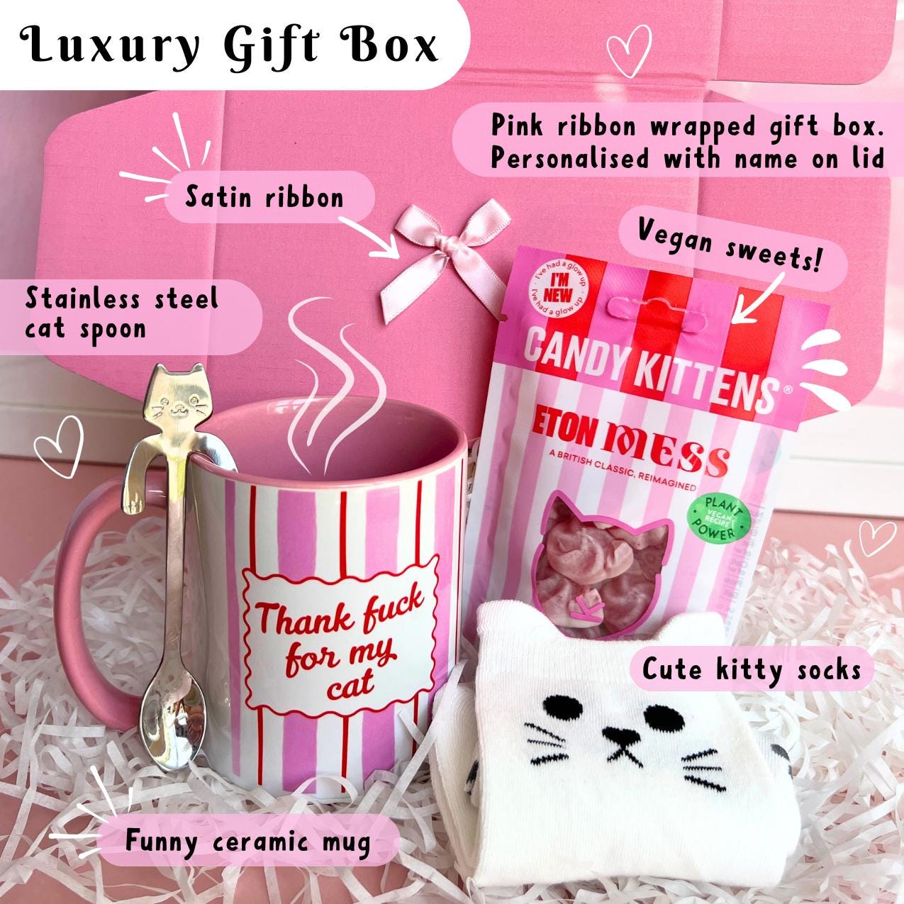 Funny personalised Cat Lover Gift Box